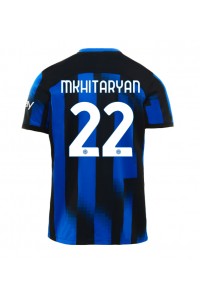 Fotbalové Dres Inter Milan Henrikh Mkhitaryan #22 Domácí Oblečení 2023-24 Krátký Rukáv